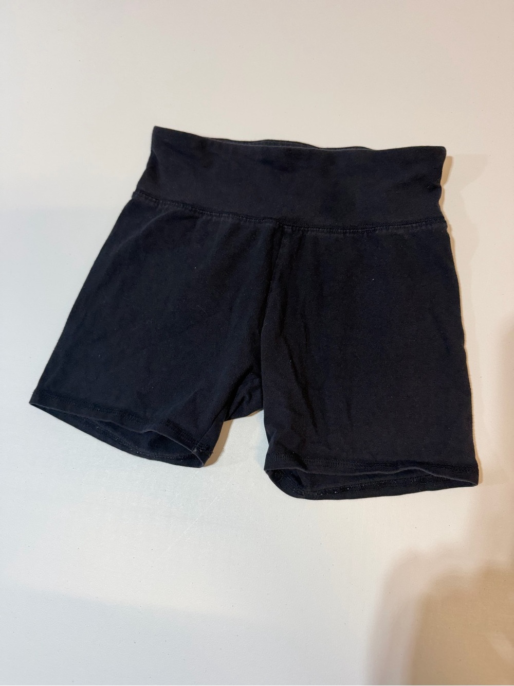 abercrombie kids Black High-Rise Bike Shorts